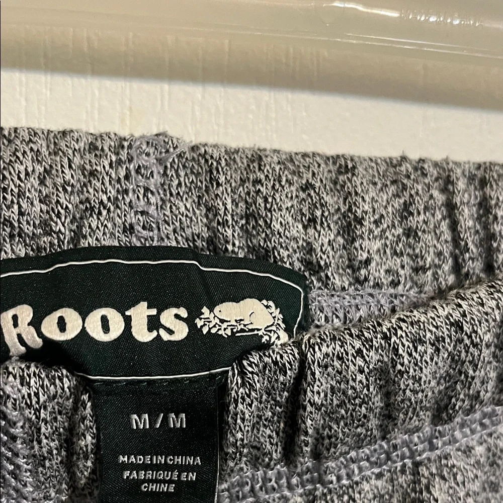 Roots women Charcoal Heather Sweatpants with Logo - Picture 4 of 5